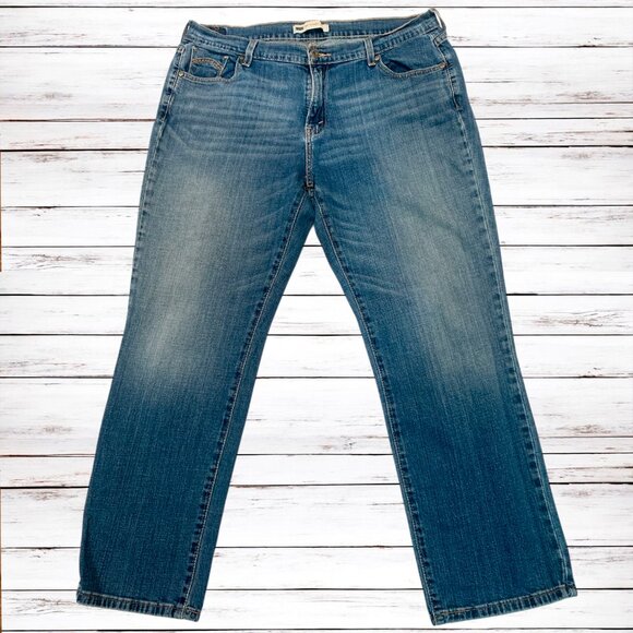 Levi's 505 Straight Leg Jeans Women's Size 16S Denim Classic - Picture 2 of 13